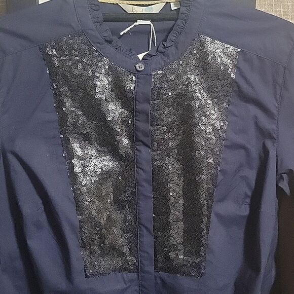 Boden Virginie Sequin Button Down Shirt - NWOT - Picture 2 of 10
